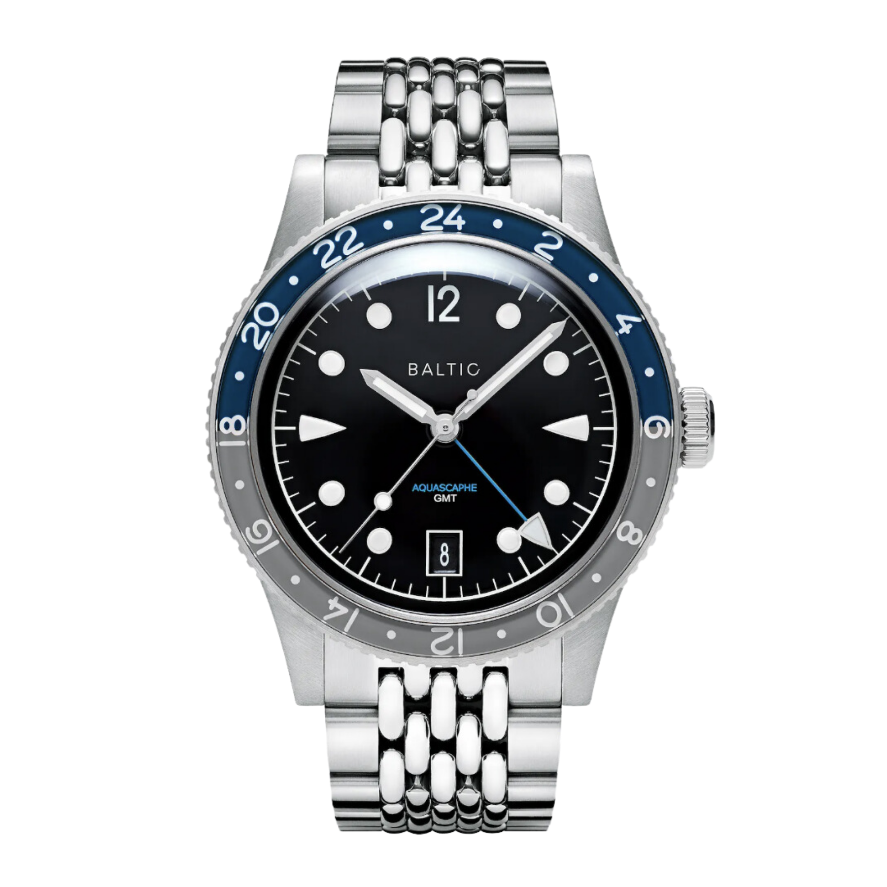 BALTIC AQUASCAPHE GMT GREY WITH BRACELET - Red Army Watches 