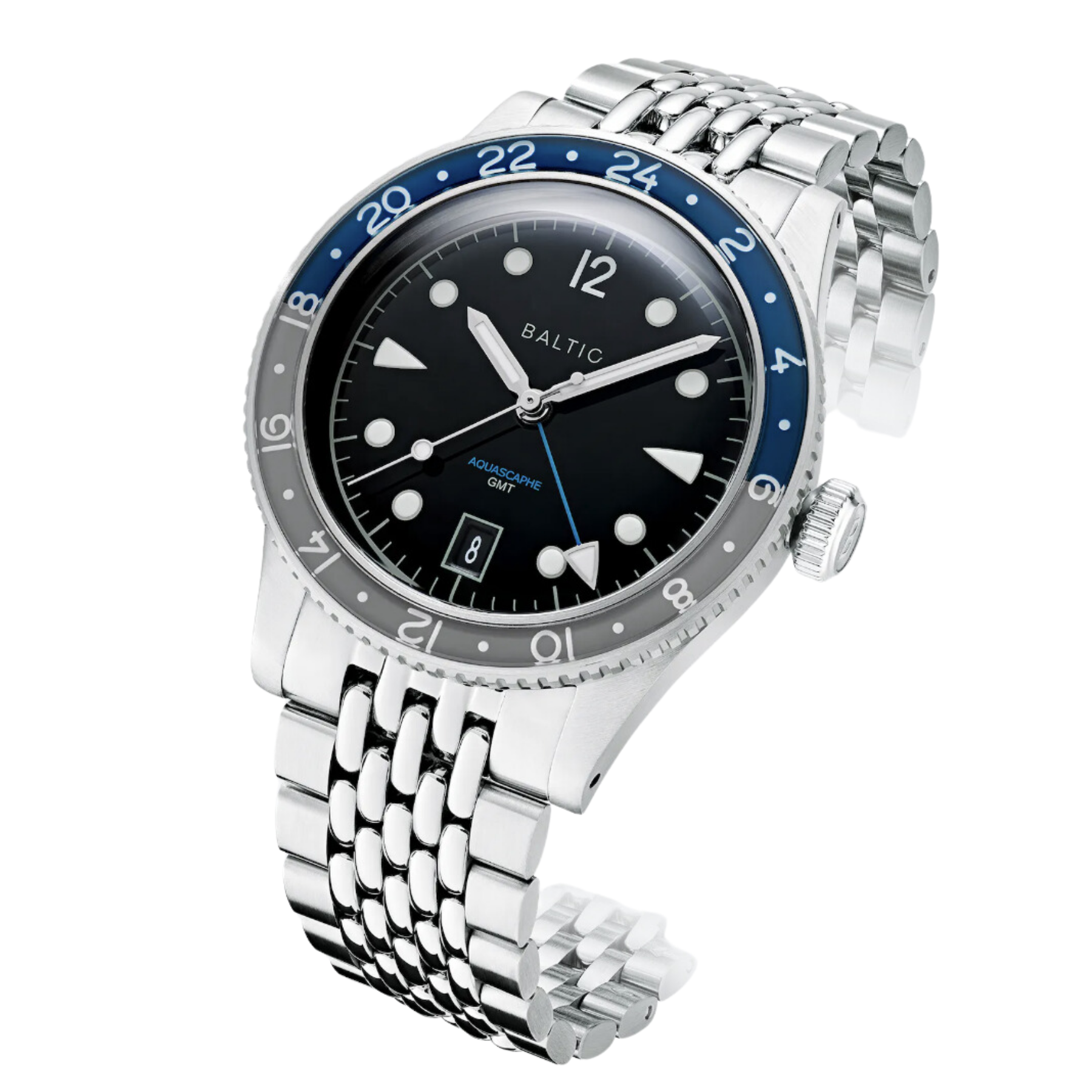 BALTIC AQUASCAPHE GMT GREY WITH BRACELET - Red Army Watches 