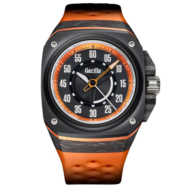 GORILLA Fastback Carbon Hugger Orange - Red Army Watches 