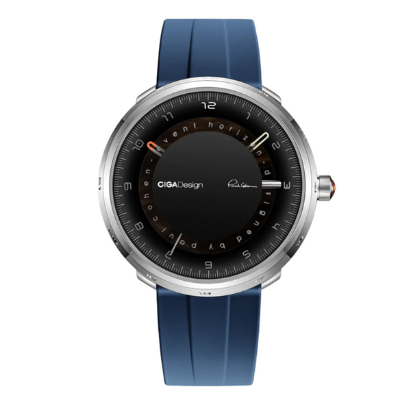 CIGA Design U-Series Black Hole Stainless Steel Mechanical Watch (Blue) - Red Army Watches 