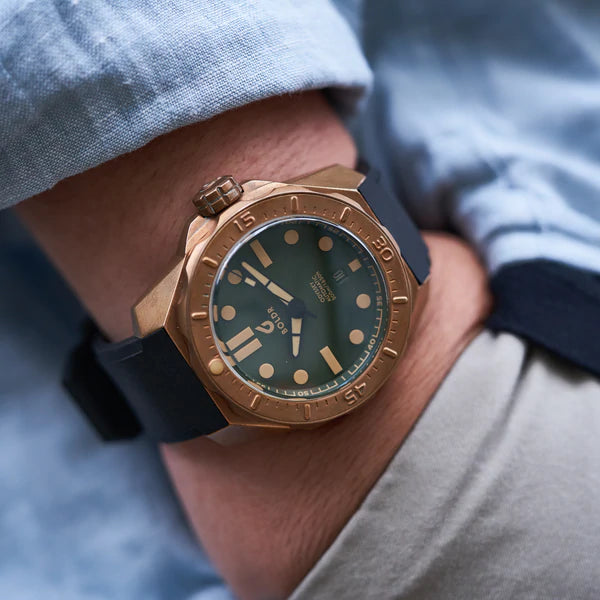 BOLDR Odyssey Bronze Pine Green - Red Army Watches 