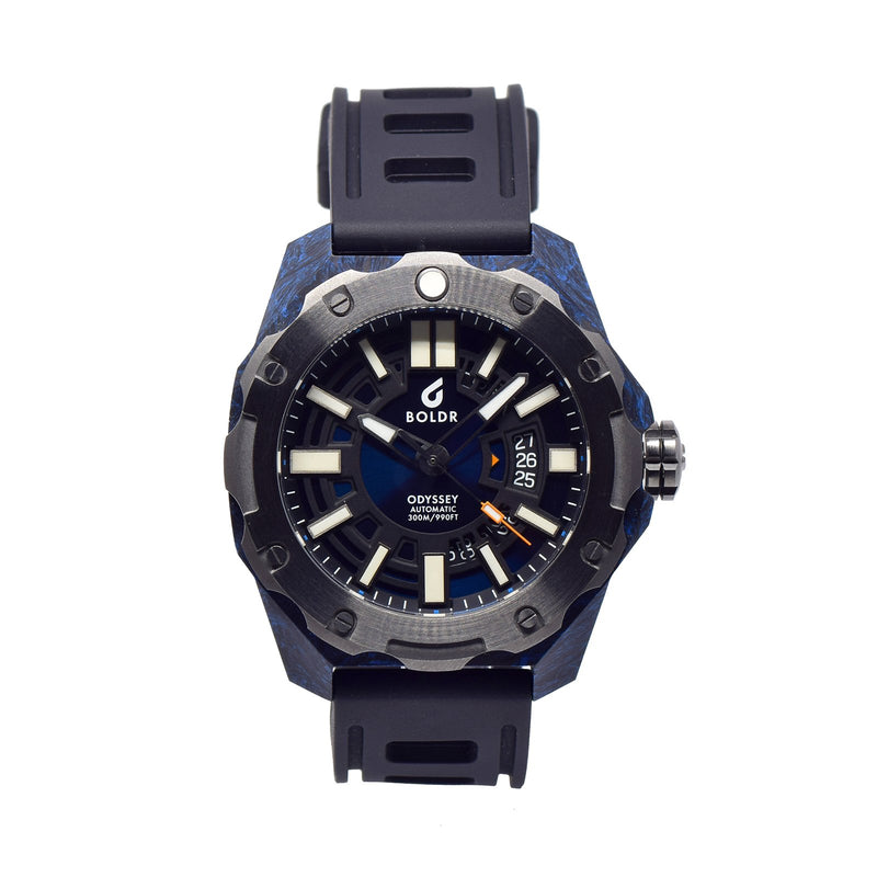 BOLDR Odyssey Carbon Blue - Red Army Watches Malaysia