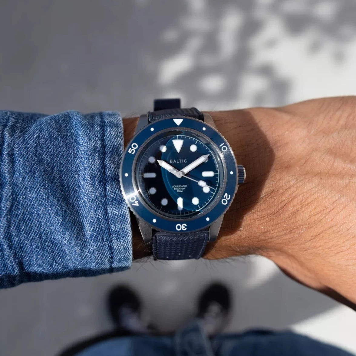 BALTIC AQUASCAPHE TITANIUM BLUE - Red Army Watches 
