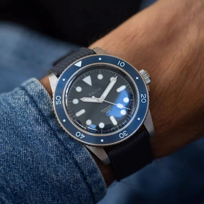 BALTIC AQUASCAPHE TITANIUM BLUE - Red Army Watches 