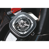 SEVENFRIDAY P3C/07 White Carbon - Red Army Watches Malaysia