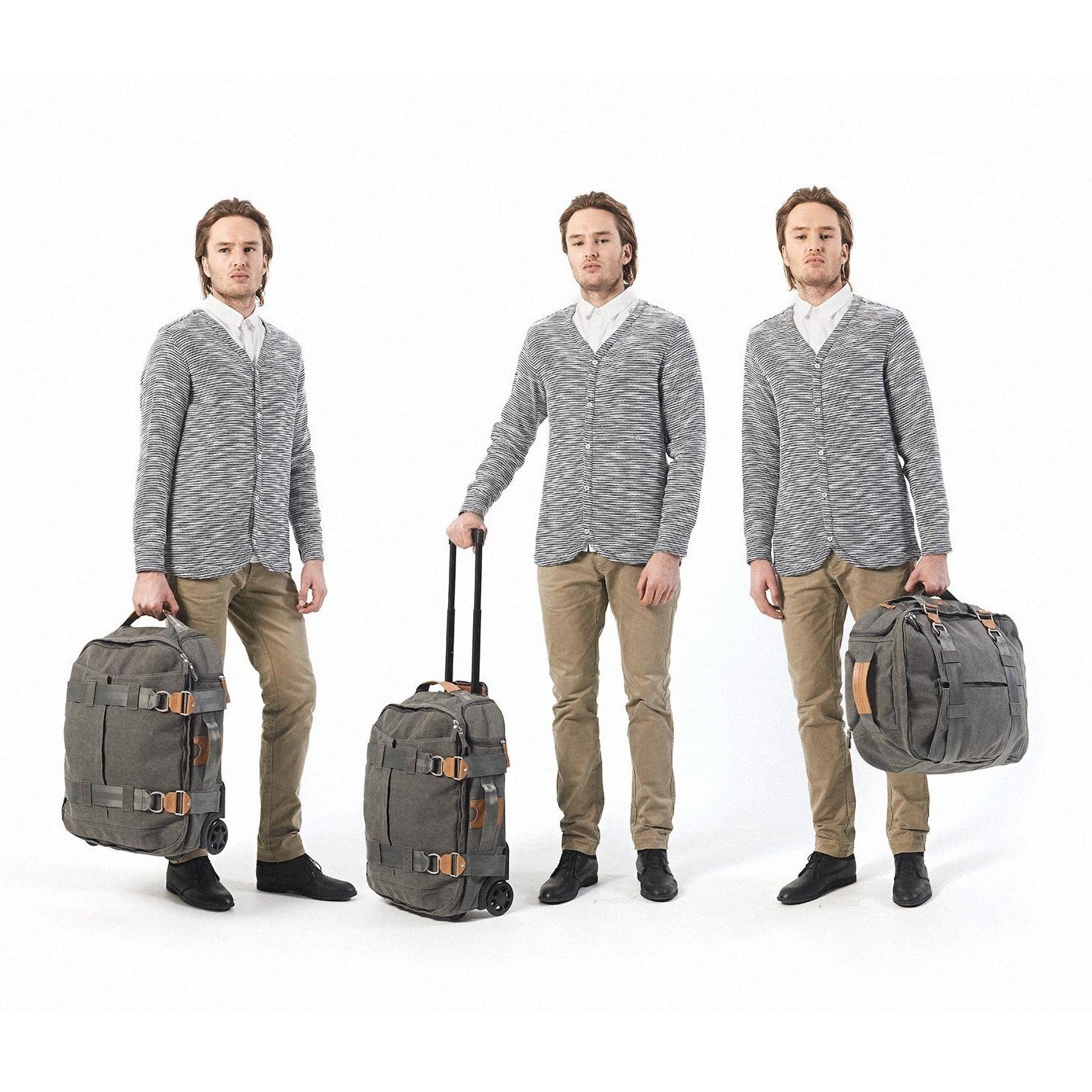 QWSTION 3-day Travel Bag Washed Grey - Red Army Watches Malaysia