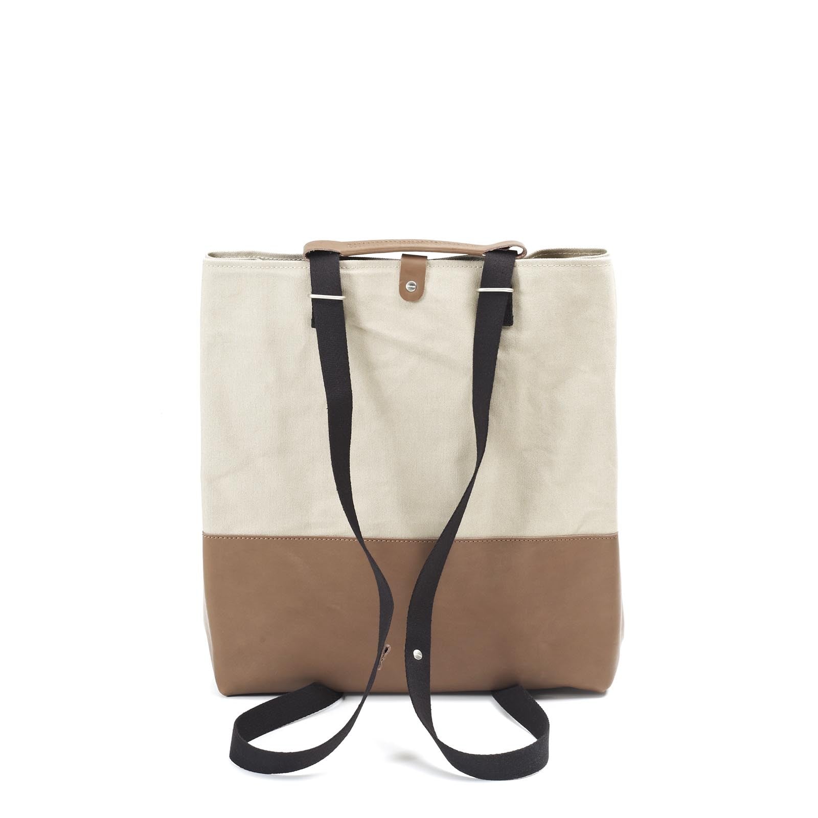 QWSTION Shopper Brown Leather Canvas - Red Army Watches Malaysia