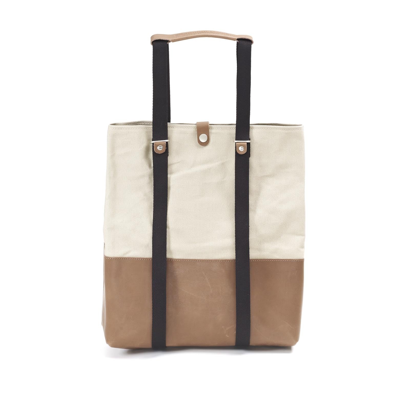QWSTION Shopper Brown Leather Canvas - Red Army Watches Malaysia