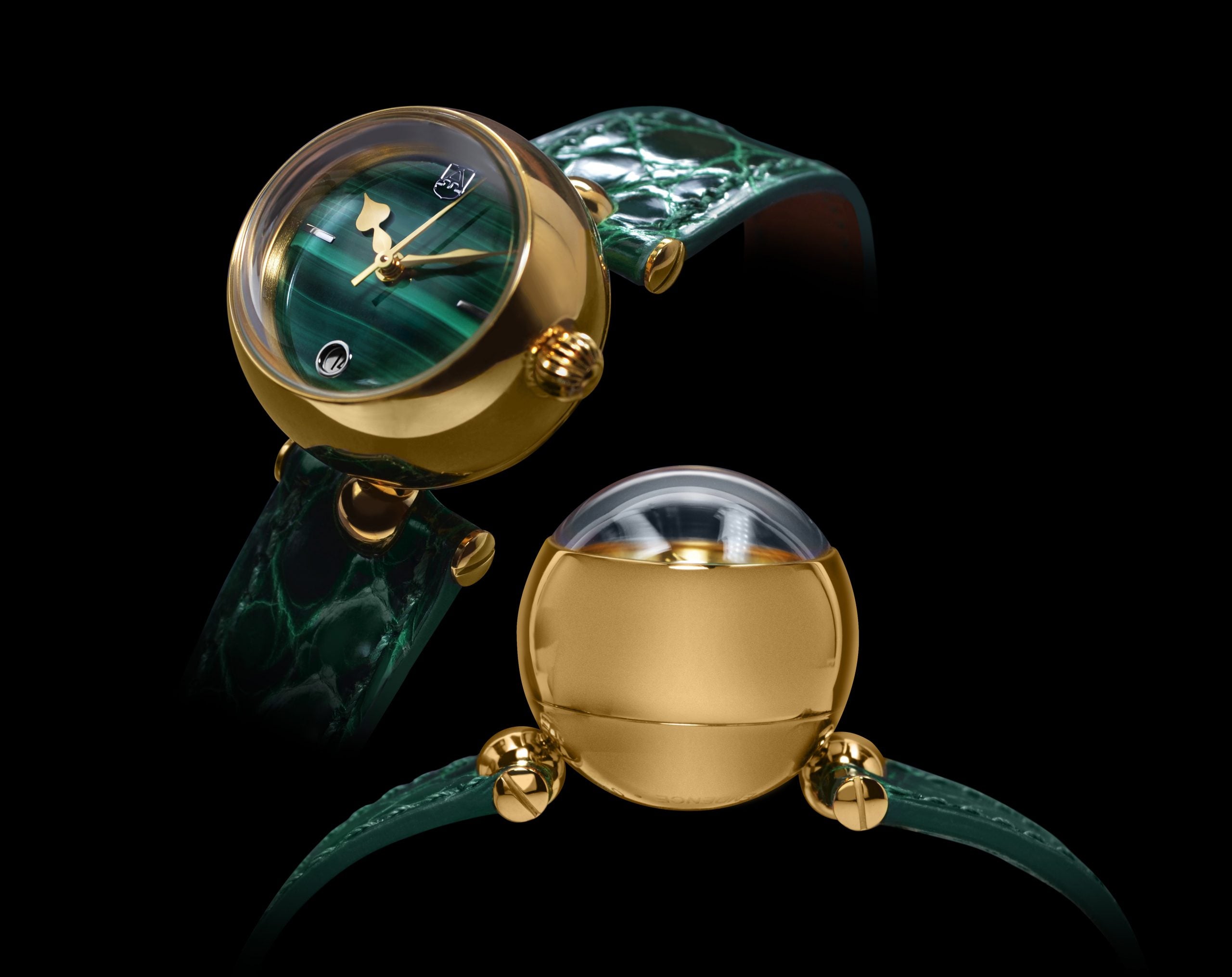 ALEXANDER SHOROKHOFF Shar Green malachite - Red Army Watches 