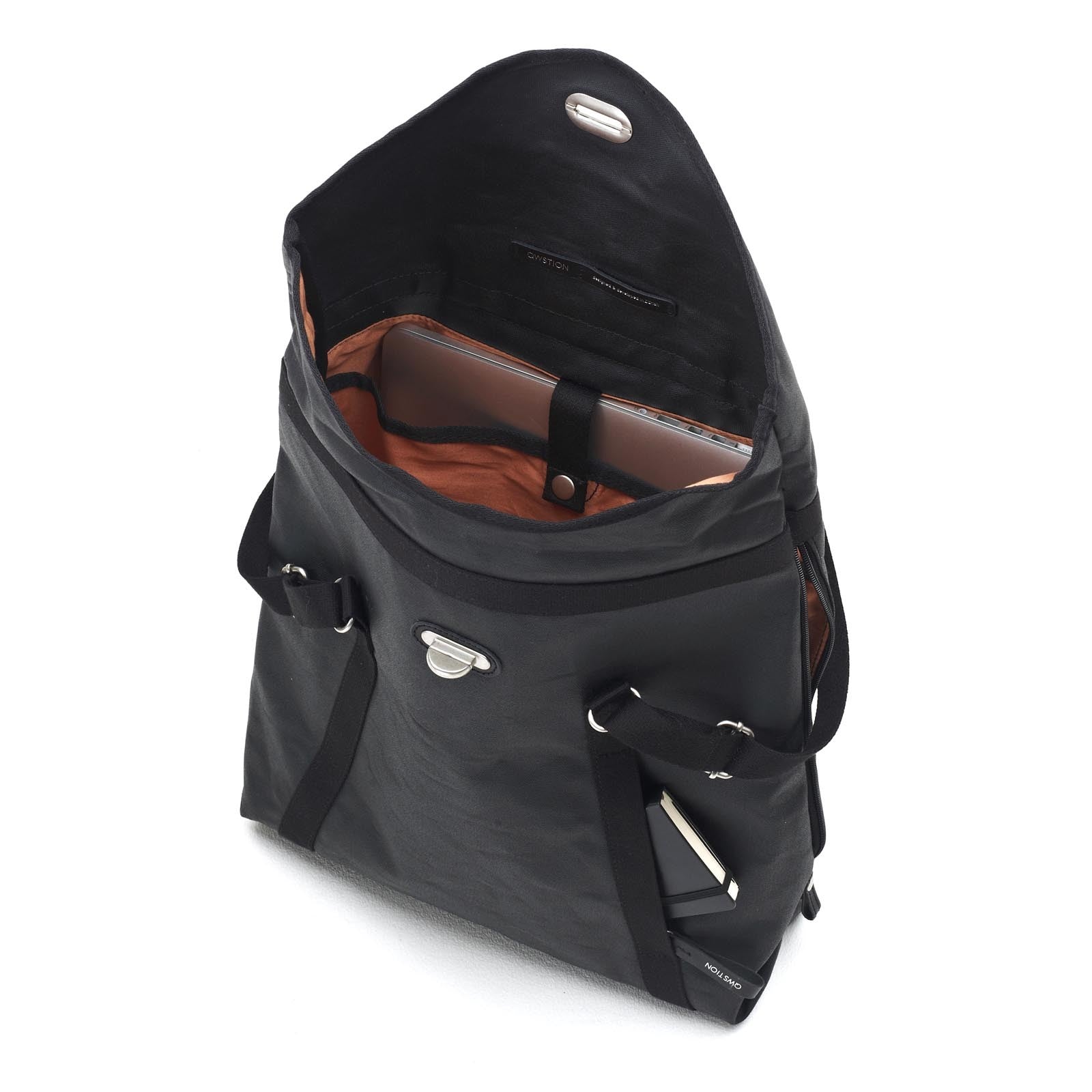 QWSTION Tote Organic Jet Black - Red Army Watches Malaysia